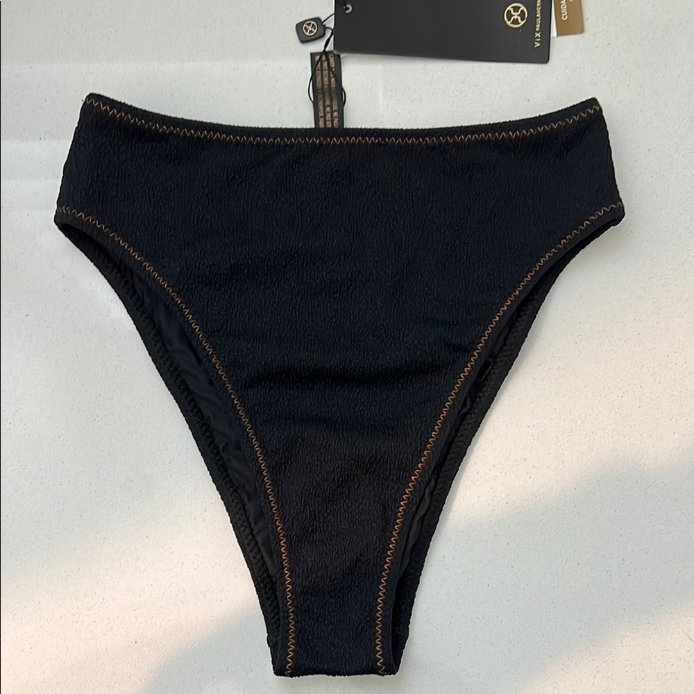 Black High-Waisted Bikini Bottom